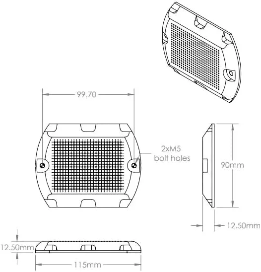 Solar Pathway Submersible LED Light, IP68 Waterproof, High-Impact Polycarbonate Body, 50-Hour Battery
