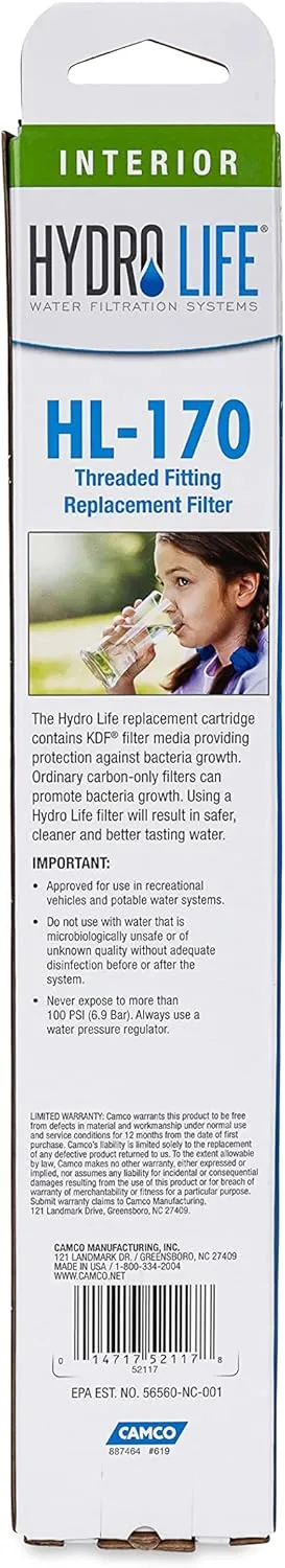 Hydro Life 52117 HL-170 TF Replacement Filter , White , Standard 1 Count (Pack of 1)