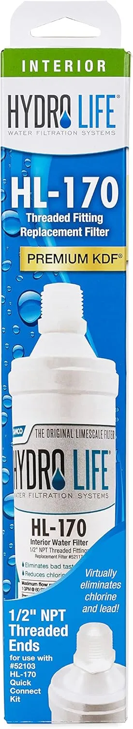 Hydro Life 52117 HL-170 TF Replacement Filter , White , Standard 1 Count (Pack of 1)