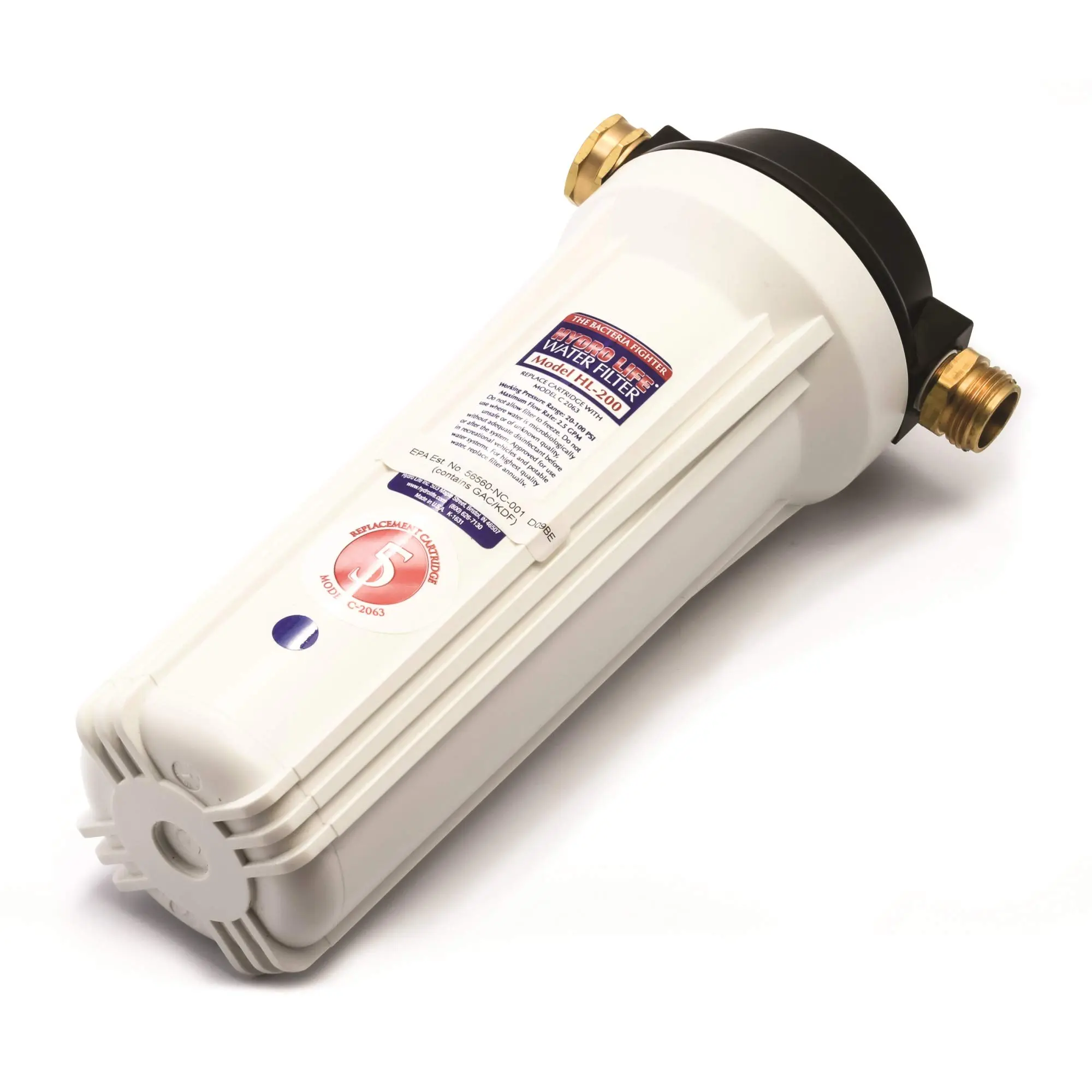 Hydro Life Camco HL-200 External Filter Kit , Filters with KDF Media & GAC for Protection from Contaminants, (52141)