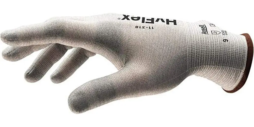 ANSELL11-318 Cut Resistant Gloves, White, Size 9, PR
