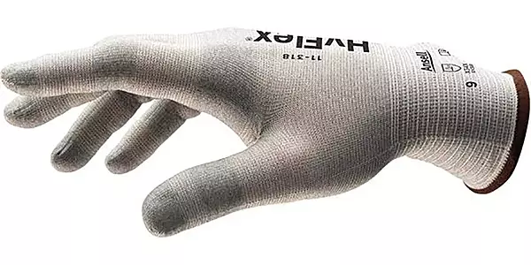 ANSELL11-318 Cut Resistant Gloves, White, Size 9, PR