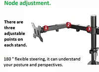 Gadget Wagon Dual Monitor Desk Stank