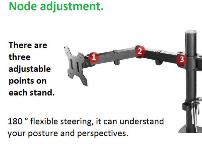 Gadget Wagon Dual Monitor Desk Stank