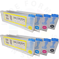 xohda Bulk Ink System of 4 tanks and 8 cartridges, 220 cc with float