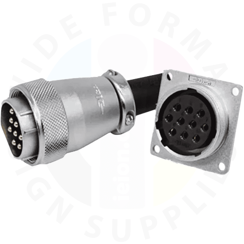 Tron 3-core aviation socket male