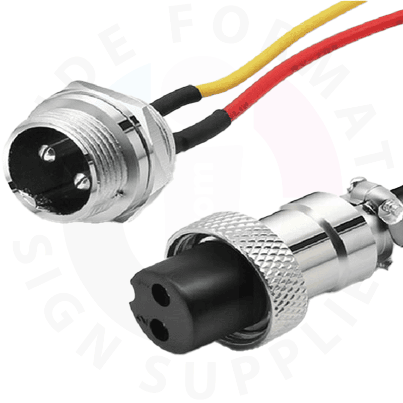 Tron 3-core aviation socket female