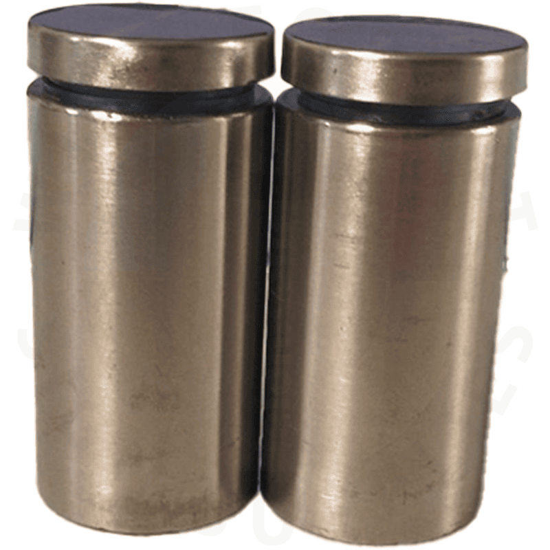 xohda Display Sign Standoff Hardware Brushed Aluminum-25x50