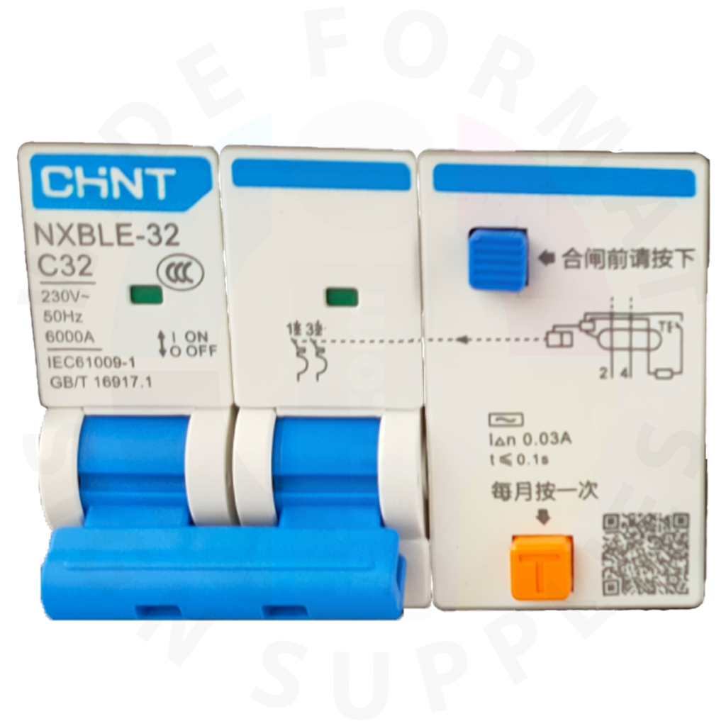 Allwin Relay Leakage Protector NXBLE-32 2P C32 30mA 6kA