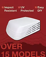 ICON 01545 Aftermarket A/C Shroud - fits Dometic Brisk Air Duo Therm - Old Style, White