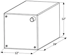 Icon 12505 Fresh Water Tank, WT2471, 24x12x12, 15 Gal., Tank Only
