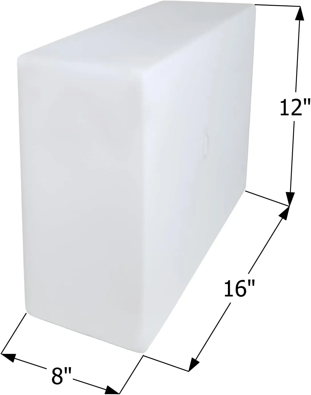 Icon 12508 Fresh Water Tank, WT2474, 16x12x8, 6 Gal., Tank Only