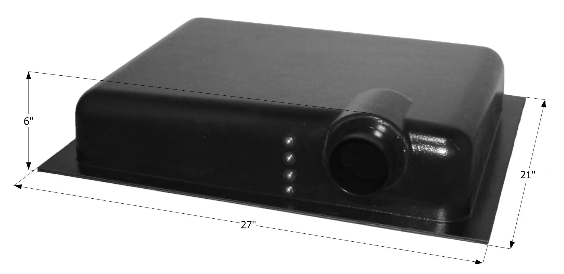 ICON Holding Tank Side Drain HT106SD, w/ 3 in Spigot & 4 Level Sensors