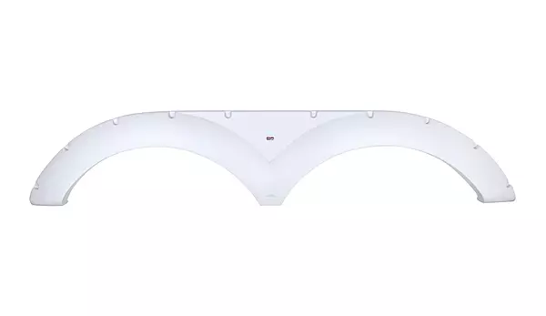 ICON 01705 Tandem Axle Fender Skirt FS1705 for Keystone - Polar White Medium Regular