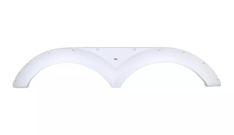 ICON 01705 Tandem Axle Fender Skirt FS1705 for Keystone - Polar White Medium Regular
