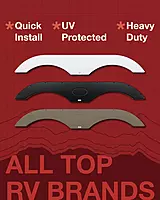 ICON 01705 Tandem Axle Fender Skirt FS1705 for Keystone - Polar White Medium Regular