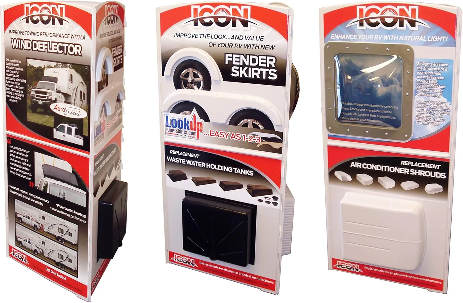 98712 ICON TRI PANEL DISPLAY