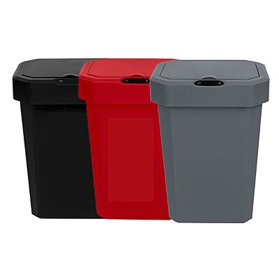Basurero Sensor 26L - 7GL Rojo