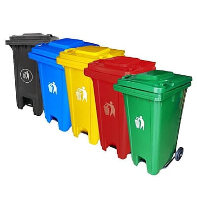 Basurero Pedal 240L - 64GL Verde