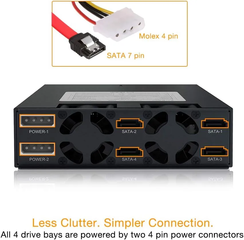 ICY DOCK ToughArmor 2.5\" SAS/SATA HDD/SSD Mobile Rack Enclosure for 5.25\" Bay