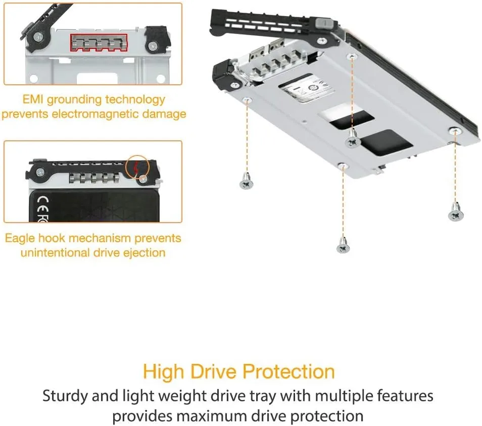 ICY DOCK ToughArmor 2.5\" SAS/SATA HDD/SSD Mobile Rack Enclosure for 5.25\" Bay
