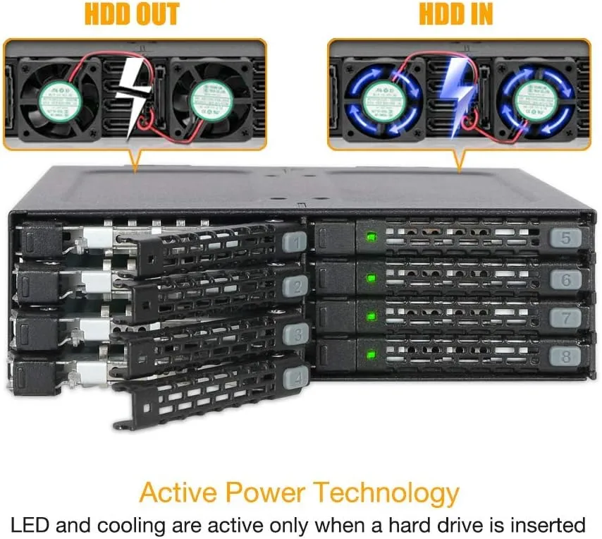 ICY DOCK ToughArmor 2.5\" SAS/SATA HDD/SSD Mobile Rack Enclosure for 5.25\" Bay