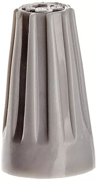 Standard Twist-On Wire Connector: Gray, Flame-Retardant, 22 - 16 AWG