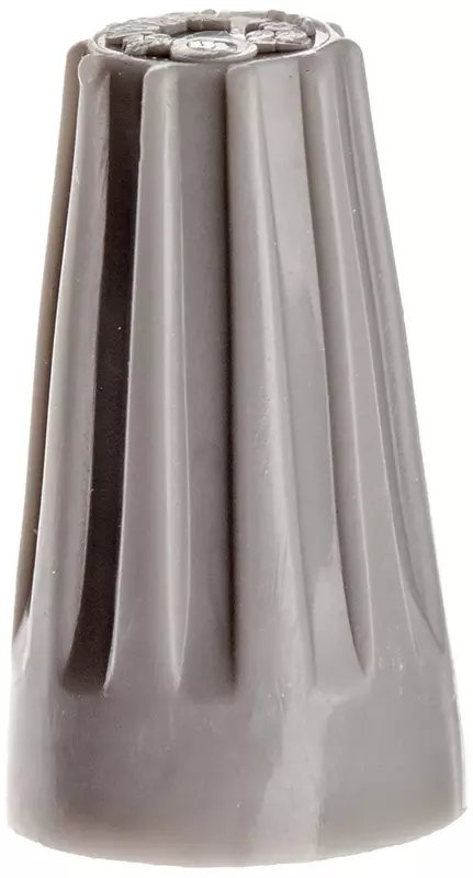 Standard Twist-On Wire Connector: Gray, Flame-Retardant, 22 - 16 AWG