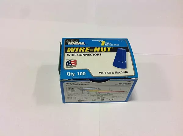 IDEAL 30-072 Wire-Nut 72B Wire Connector, Blue (Pack of 100)