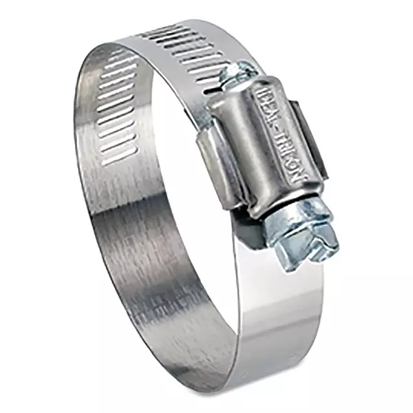 Ideal 50 Series 1-5/8" - 3-1/2" Diameter, Stainless Steel HY-Gear 9/16" Worm Drive Hose Clamp (Box of 10)
