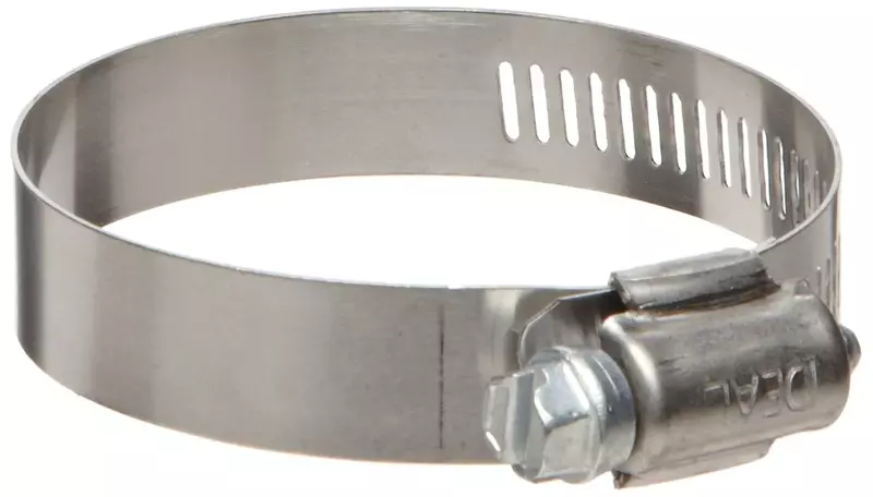 Ideal 50 SeriesStainless Steel Worm Gear Hose Clamp, 1-1/4" Clamp ID, 2-1/4"Clamp OD, 9/16" Band Width, Pack Of 10
