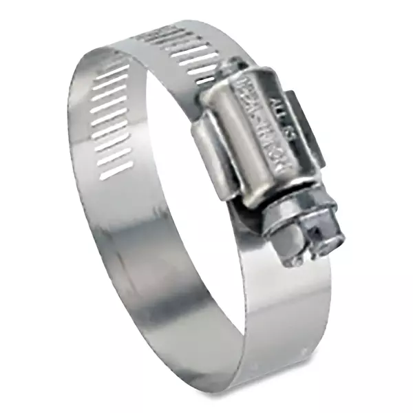 Ideal 64 Series, 3-1/8" - 5" Diameter, Stainless Steel HY-Gear 9/16" Worm Drive Hose Clamp (Box of 10)