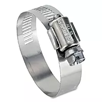 Ideal 64 Series, 3-1/8" - 5" Diameter, Stainless Steel HY-Gear 9/16" Worm Drive Hose Clamp (Box of 10)