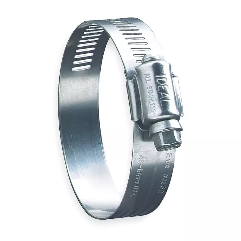 Ideal 68 Series, 1" - 2" Diameter, Stainless Steel HY-Gear 9/16" Worm Drive Hose Clamp (Box of 10)
