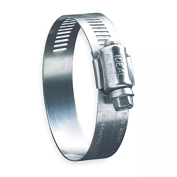 Ideal 6844 68 Series, 15/16" - 3-1/4" Diameter, Stainless Steel HY-Gear 9/16" Worm Drive Hose Clamp (Box of 10)