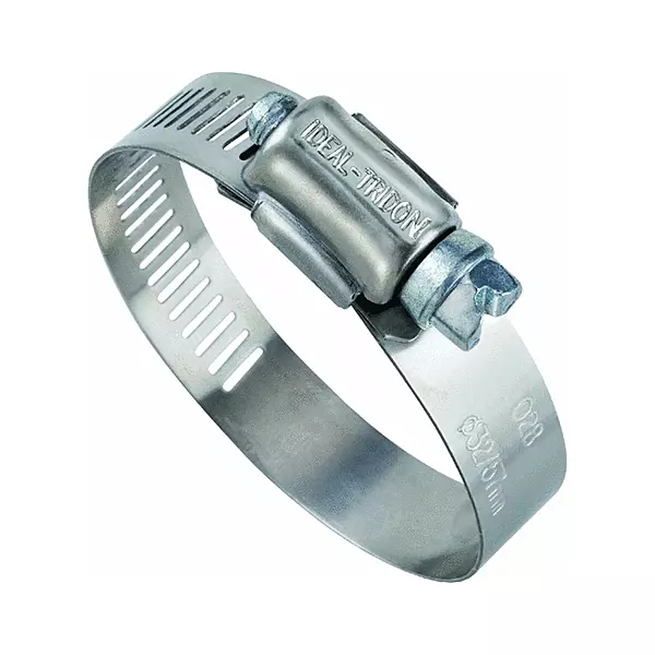 Ideal 57 Series 201/301 Stainless Steel Worm Drive Clamp, 1/2" Width, 1" - 2" Diameter, (Pack of 10)