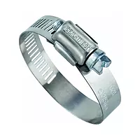 Ideal 57 Series 201/301 Stainless Steel Worm Drive Clamp, 1/2" Width, 1" - 2" Diameter, (Pack of 10)