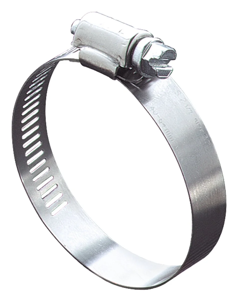 Worm Gear Hose Clamp, Stainless Steel, 3-1/16 to 4 in, Set of 10