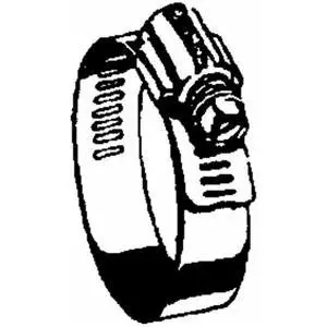Ideal 63 Series 1-5/16" - 3-1/4" Diameter, Stainless Steel HY-Gear 9/16" Worm Drive Hose Clamp (Box of 10)