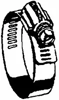 Ideal 63 Series 1-5/16" - 3-1/4" Diameter, Stainless Steel HY-Gear 9/16" Worm Drive Hose Clamp (Box of 10)