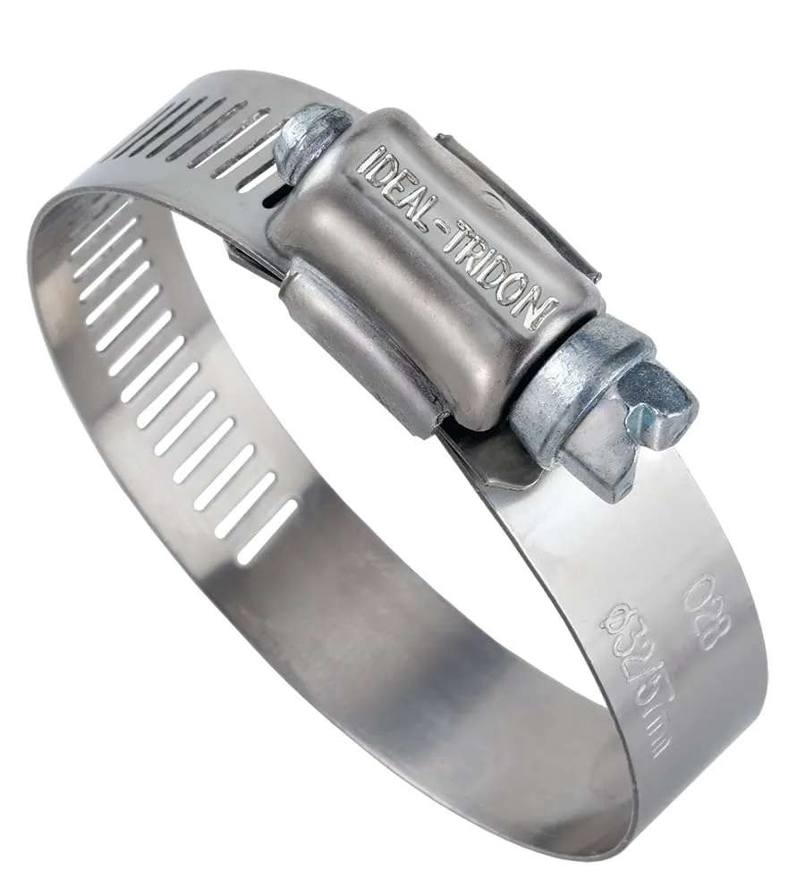 Stainless Steel Band Hose Clamps Ideal Tridon #28 10 Pcs 1 Box (1-1/4" TO 2-1/4") Made in USA