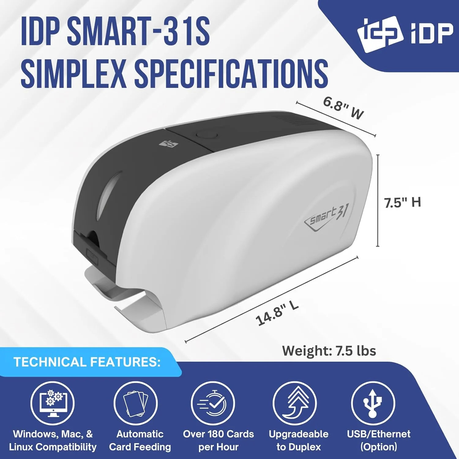 IDP SMART-31S ID Card Printer Kit