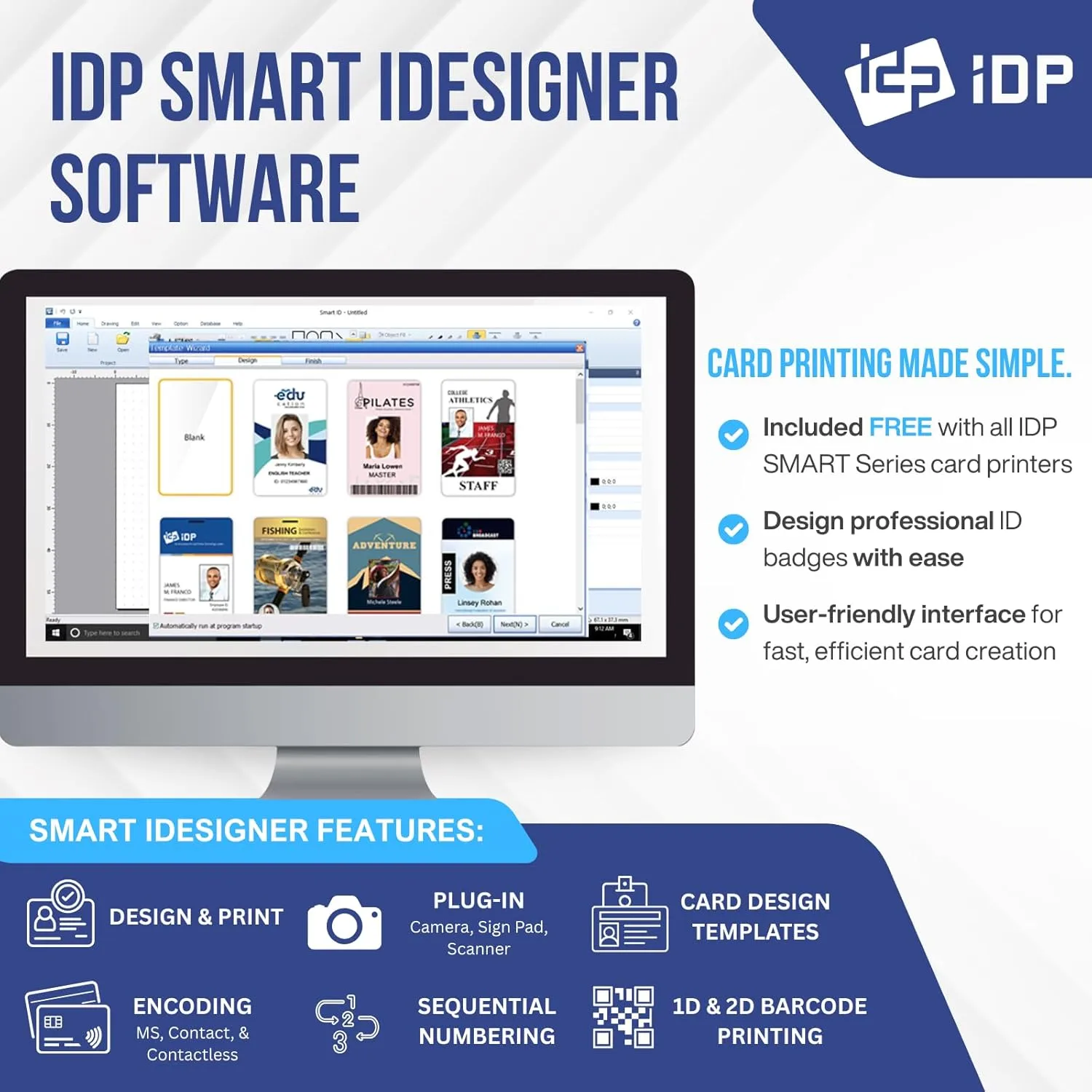 IDP SMART-31S ID Card Printer Kit