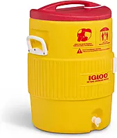 Igloo 385-4101 400 Series Coolers, 10 gal, Red/Yellow