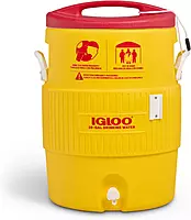 Igloo 385-4101 400 Series Coolers, 10 gal, Red/Yellow