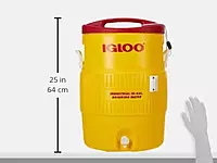 Igloo 385-4101 400 Series Coolers, 10 gal, Red/Yellow