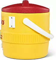 Igloo 385-431 400 Series Coolers, 3 gal, Red/Yellow