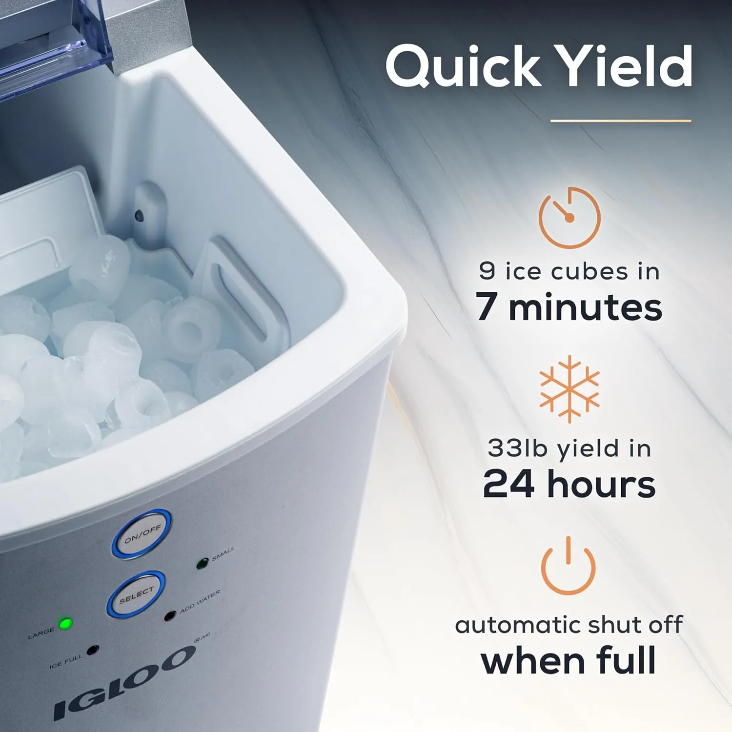 Igloo Automatic Self-Cleaning Portable Countertop Ice Maker