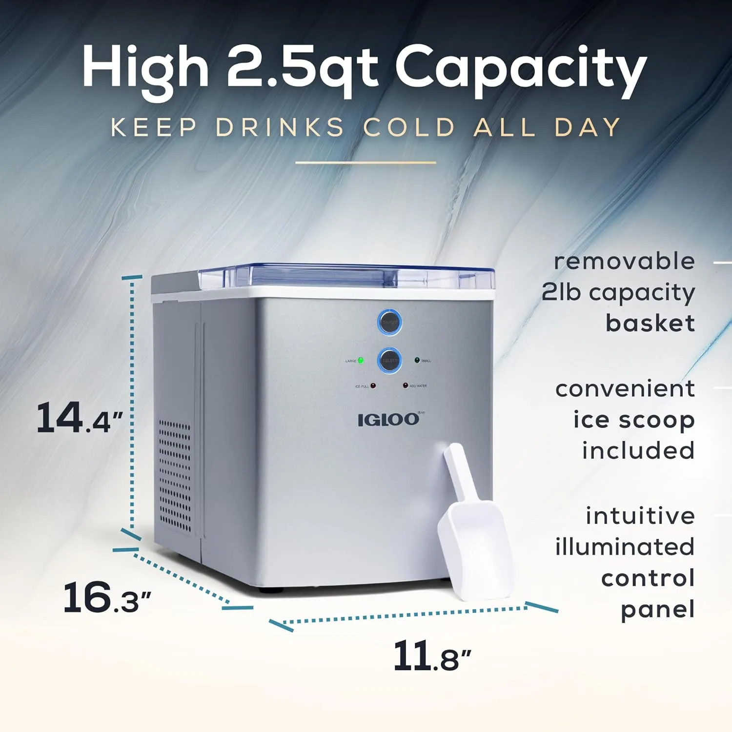 Igloo Automatic Self-Cleaning Portable Countertop Ice Maker