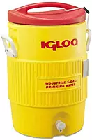 Igloo 400 Series Commercial & Industrial 5 Gal Beverage Cooler - Yellow/Red
